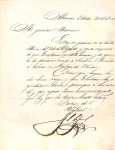 Carta de Francisco Solano López a Cándido Bareiro, Octubre 1864 imagen